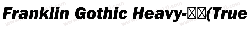Franklin Gothic Heavy-常规(TrueType)字体转换
